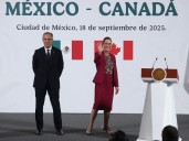 Sheinbaum agradece visita de  Mark Carney, primer ministro de Canadá