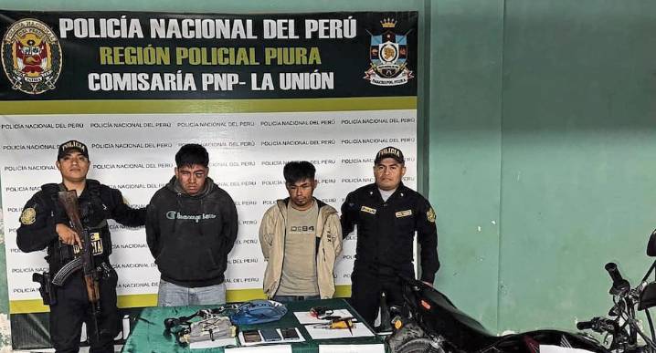 Dos asaltantes se van a la cárcel por robar una moto en Piura