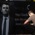 Mourners pay respects to Charlie Kirk at Turning Point headquarters in Phoenix