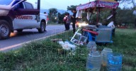 Se lesiona vendedor de aguas frescas tras volcar su mototriciclo en Ciudad Victoria