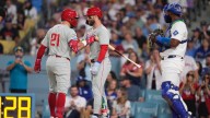 Phillies clinch NL East title in wild 10th-inning comeback against Dodgers