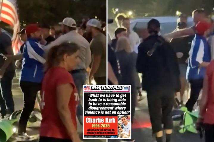 Wild brawl breaks out during Charlie Kirk vigil at Idaho State Capitol