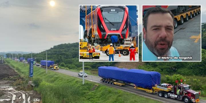 Primeros seis vagones del Metro de Bogotá que llegaron a Cartagena partieron rumbo a Bogotá, indicó el gerente del megaproyecto