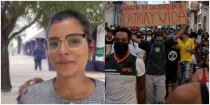 Joven cubana acusada en Cuba por manifestante del 11J consigue un respiro en EE.UU. después que USCIS reconociera su miedo creíble