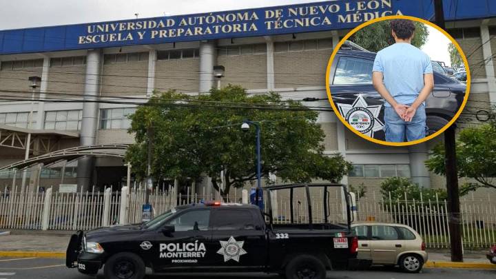 Estudiante presuntamente agrede a compañera en la Prepa Técnica Médica en Monterrey; es detenido