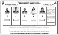 Sorteada la papeleta para elección especial en el Distrito 31