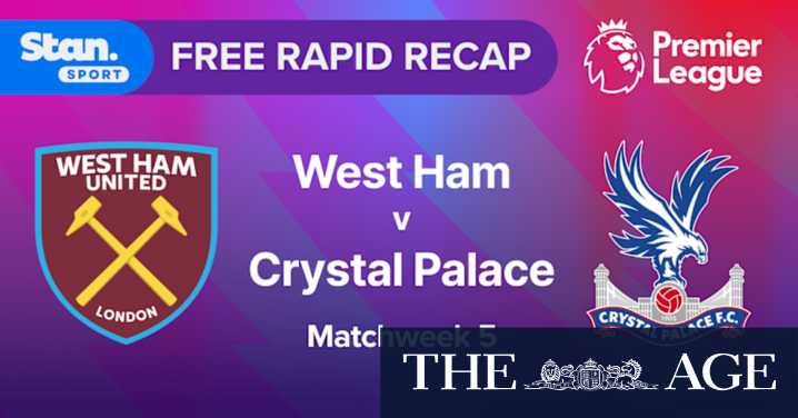 Rapid Recap | MW5: West Ham vs Crystal Palace