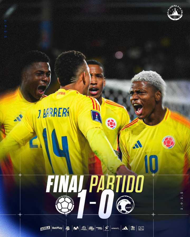 Gran victoria de Colombia ante Arabia Saudita en territorio chileno