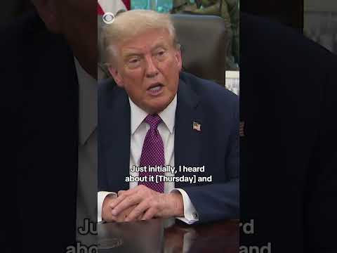 Trump encourages vaccines when asked about Florida’s plan to roll them back for school kids #shorts