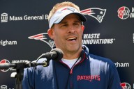 Patriots OC Josh McDaniels talks about facing Las Vegas Raiders team that fired him