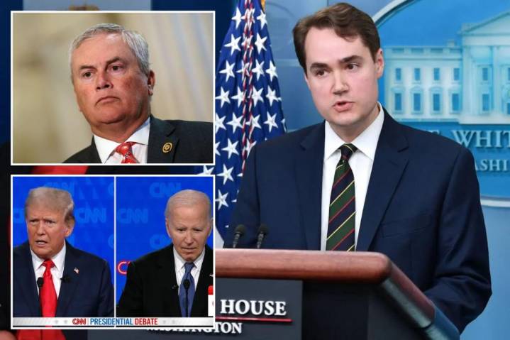 Ex-Biden aide Andrew Bates stone-faced arriving at Capitol for health coverup questions