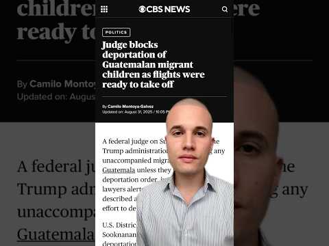 Judge blocks deportation of Guatemalan migrant children as flights were ready to take off #shorts