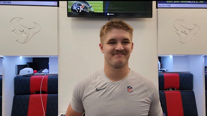 Texans rookie snapper Austin Brinkman ‘excited’ for NFL season debut as replacement for Jon Weeks: ‘Tough shoes to fill’
