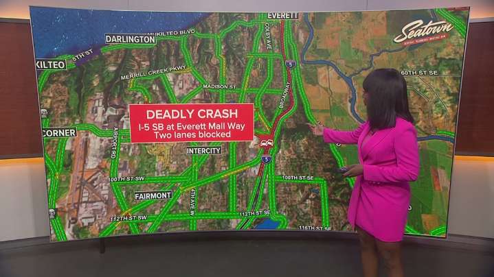 I-5 southbound reopens after partial closure following fatal collision