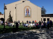 Photo Gallery: Solar project blessing on Sylvanian Franciscan campus