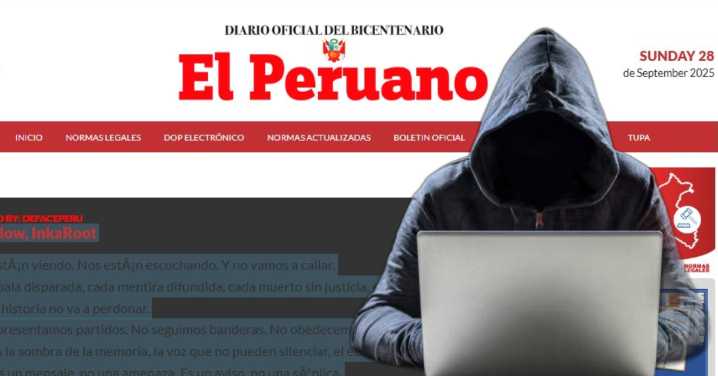 Hackers vulneran sistema del diario oficial El Peruano y lo acompañan con mensaje: "Esto apenas comienza"