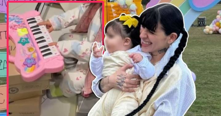 Cazzu presume el talento musical de Inti en emotivo video donde canta y toca un piano