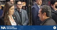 Tenso momento de Victoria Villarruel en una fábrica de neumáticos