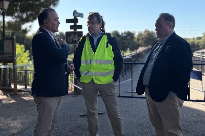 Los técnicos visitan el puente romano de Talavera para ultimar el proyecto de restauración
