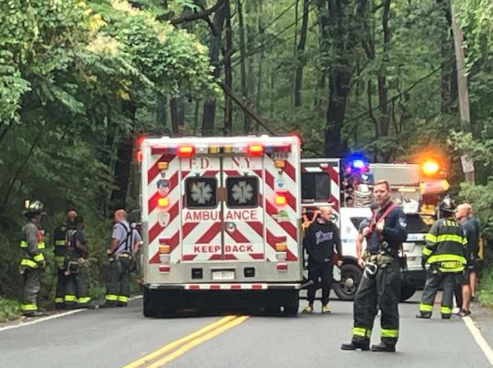 Utility pole knocked down in Manor Heights crash, driver refuses medical attention