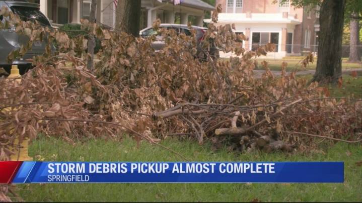 Springfield torm debris pickup almost complete
