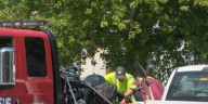 Motorcycle, vehicle collide in Peoria, no injuries reported