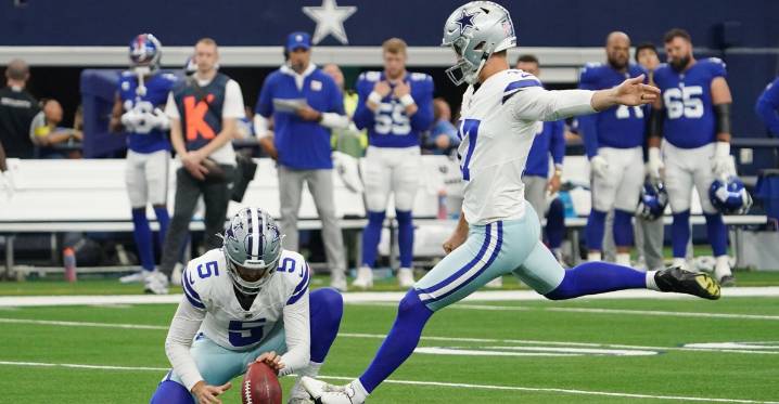 Cowboys vs. Giants Stock Report: Brandon Aubrey, George Pickens on the rise