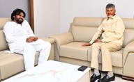 CM Chandrababu Naidu visits ailing Pawan Kalyan in Hyderabad