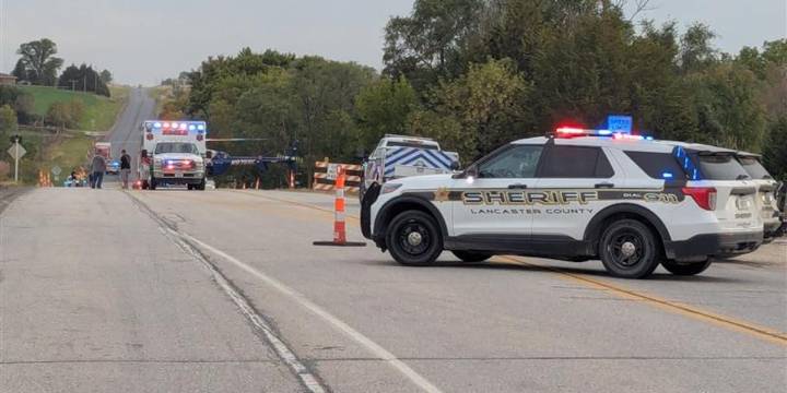 LIVE: Patient flown to hospital after crash east of Lincoln