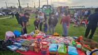EL PASADO DOMINGO . Más de 150 chicos celebraron su día en el barrio Perón con el apoyo del Centro Cultural Don Cipriano