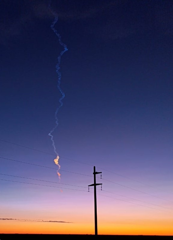 Hubo una explosión que iluminó el cielo de La Pampa