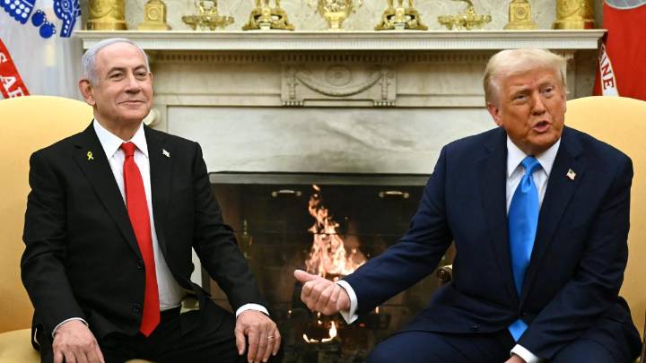 Trump y Netanyahu negocian en la Casa Blanca el futuro de Gaza tras la guerra