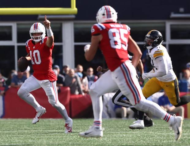 Patriots-Steelers film review: The silver linings for Drake Maye, Mike Vrabel in another loss