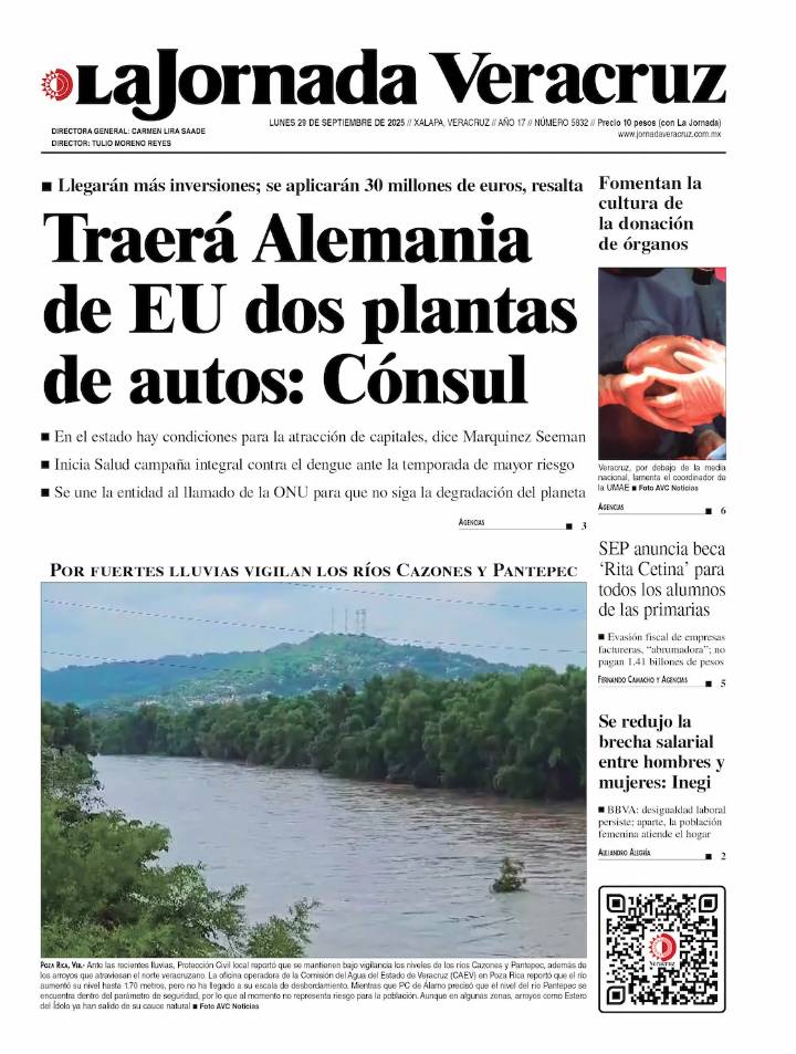 Portada del 29 de septiembre de 2025