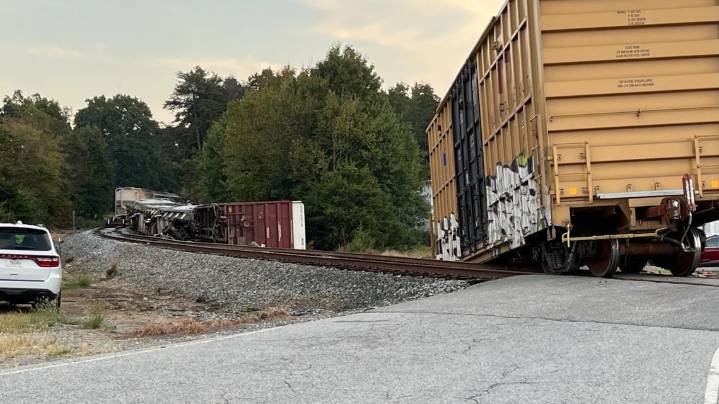 Train derails near Glenola Industrial Drive in Archdale: Fire Department