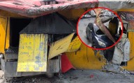 Captan choque de camioneta contra pollería en Monterrey; dueño de negocio pide pago por daños