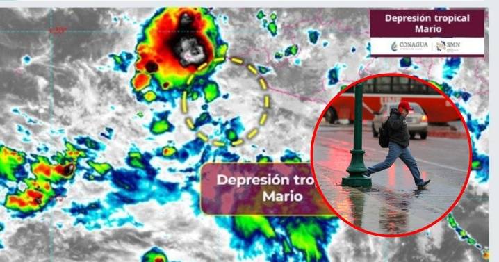 Tormenta tropical Mario y onda 32 traerán lluvias intensa en casi todo México este 13 de septiembre