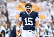 WATCH: Is Penn State's Drew Allar in his own head early?