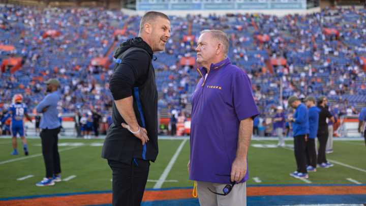 LSU coach Brian Kelly on Florida assistant coach's 3