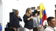 Con una bandera de Palestina intentaron sabotear acto de Vicky Dávila en Cúcuta; la respuesta de la precandidata generó sorpresa