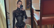 Kim Kardashian's Photos in Sheer Clothing Have the Internet in a Chokehold: 'Perfection'