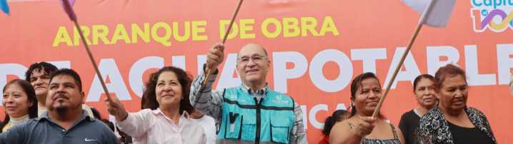Después de 40 años, Gobierno de la capital lleva agua potable a Tierra Blanca 