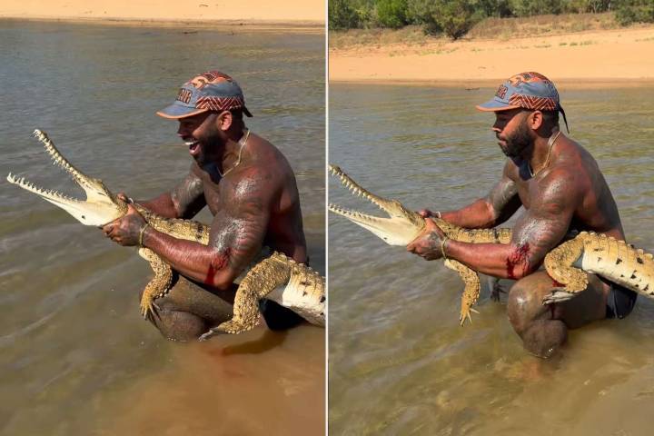 'The Real Tarzann' Influencer Faces Backlash for Wrestling Crocodile