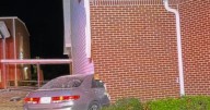 Car crashes into Georgia church, driver missing