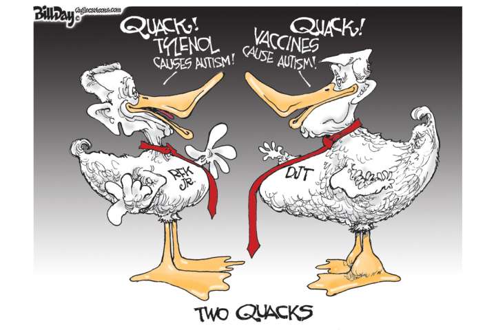 Editorial cartoon for Tuesday, Sept. 30, 2025