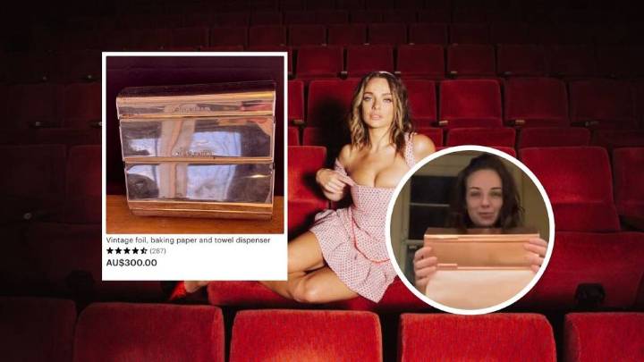 Abbie Chatfield and the 'affordable' $300 gold paper towel holder that broke the internet