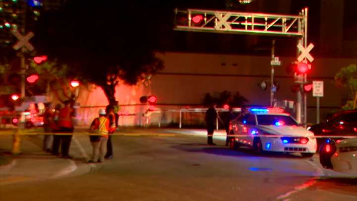 Pedestrian killed after being struck by train in Miami