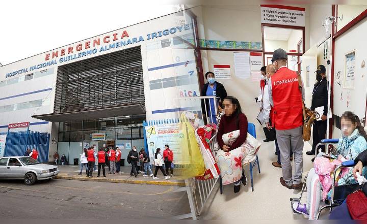 Pacientes esperan hasta tres días para ser atendidos de emergencia en el Hospital Almenara, alerta Contraloría
