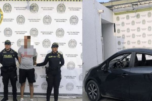 Policía incauta vehículo con identificación irregular y captura a su conductor en Santa Marta
