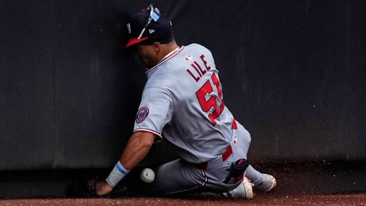 Washington Nationals OF Daylen Lile exits with knee injury